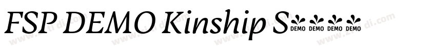 FSP DEMO Kinship S字体转换 FSP DEMO Kinship S字体转换
